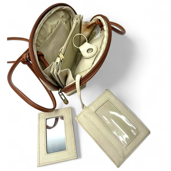 VINTAGE 80's Dooney & Bourke Crossbody Small Leather bag  duck logo &Accessories - Picture 3 of 8